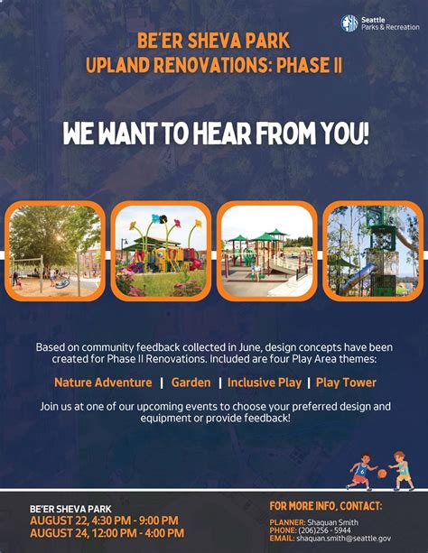 Seattle Parks and Recreation invites community input on Phase II ...