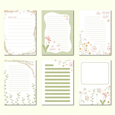 Image result for Cute Note Paper Template