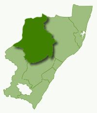 Map of Battlefields - Battlefields map, South Africa