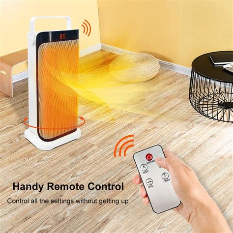 Patio Tower Heaters Electric with Remote - Oscillating Portable Large ...