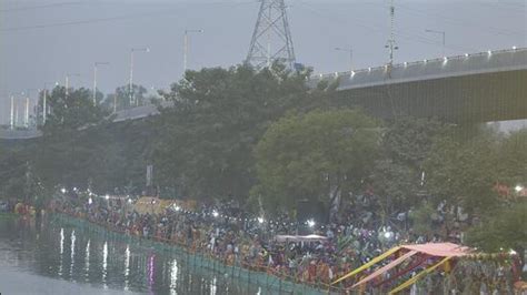 Chhath Puja devotees bemoan ‘dirty water’ in Hindon river - Apartment ...