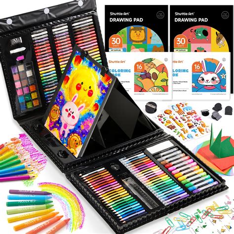 335 Pieces Art Set for Kids, Shuttle Art Painting Sets for Children ...
