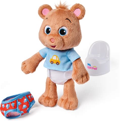 MS Rachel Potty Training Toy Set with Bean Teddy Bear, Pretend Play ...