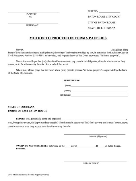 Forma Pauperis - Fill Online, Printable, Fillable, Blank | pdfFiller