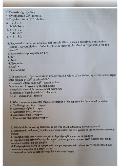 3. Cross-bridge cycling 4. Cytoplasmic Ca2+ removal | Chegg.com