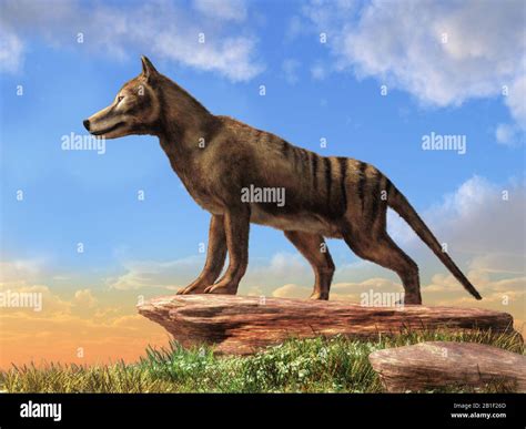 Thylacine was the largest carnivorous marsupial. Now extinct, the last ...