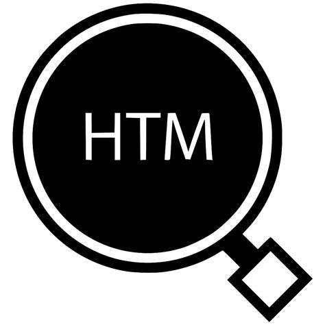 HTM File Type Icon Design Vector Stock Vector - Illustration of program ...