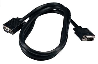 QVS 3ft Premium VGA HD15 Male to Female Tri-Shield Extension Black ...