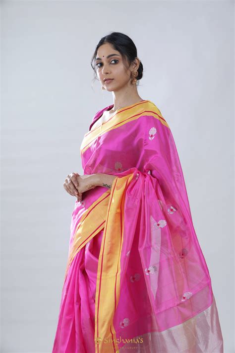 Pure Chanderi Silk Sarees Online in India – Singhania's