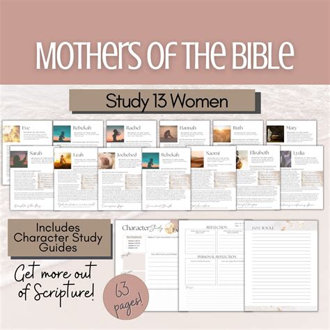 Printable Bible Study, Mothers of the Bible, Digital Women's Bible ...