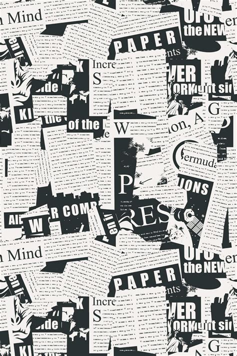 Black And White Newspaper Background