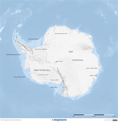 Free Maps of Antarctica | Mapswire