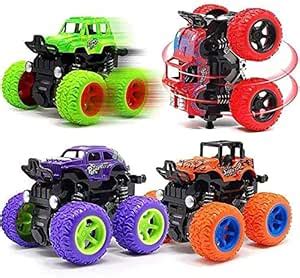 Sanghariyat® Big Size Monster Truck Friction Powered Cars Toys, 360 ...