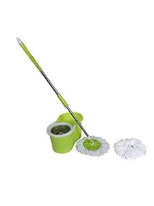 ALLWIN 360 Degree Spin Bucket Mop Coin with 5 Microfiber Heads )(GREEN ...