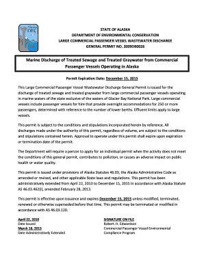 Fillable Online dec state ak General Permit - Alaska Department of ...