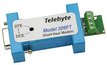 Telebyte Model 209FT - RS-232 Micro Line Driver - DB9 Connector & Screw ...