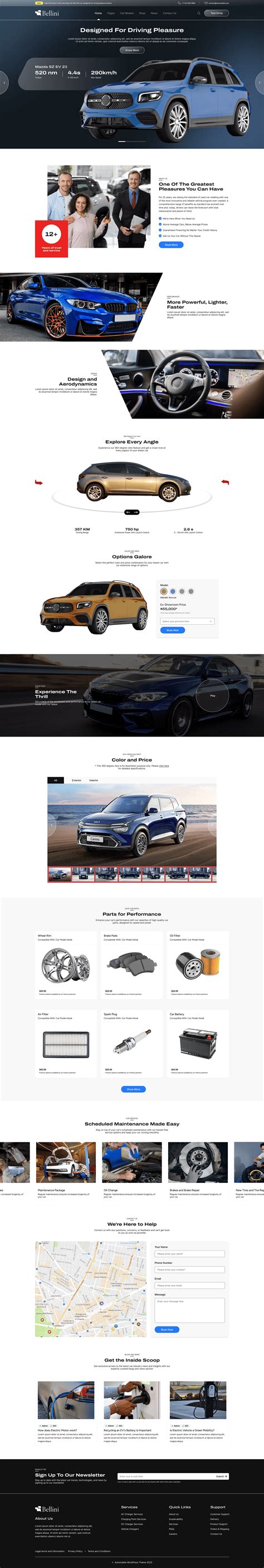 Car Dealership WordPress Theme For Car Sales Online Websites