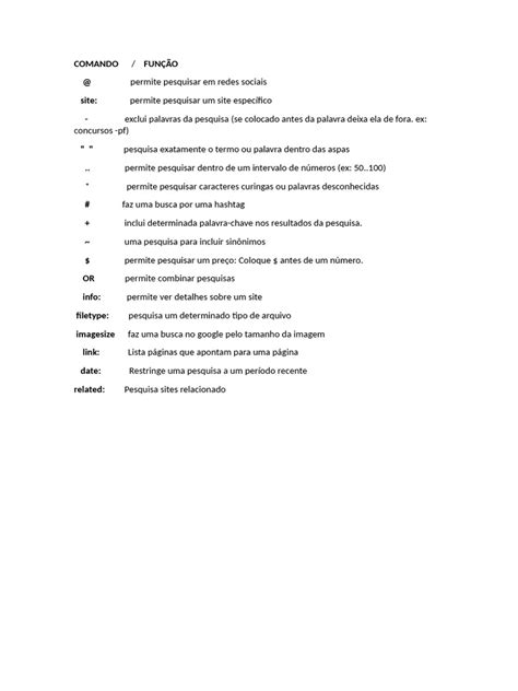 Image result for Comandos Tutorial