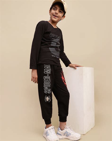 Spiderman Printed Regular Fit Jogger For Boys – Kidsville