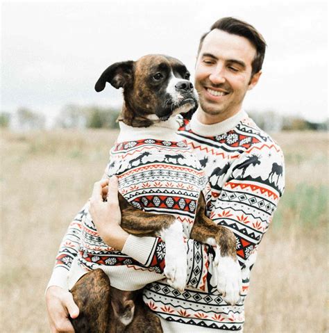 Matching Holiday Sweaters for You and Your Pet
