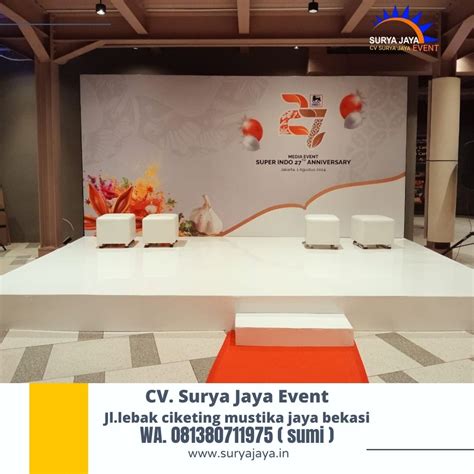 Sewa Panggung Indoor Melaminto Putih Jakarta