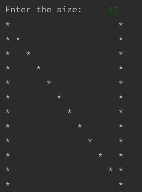 Image result for Python Pattern Program Letter N