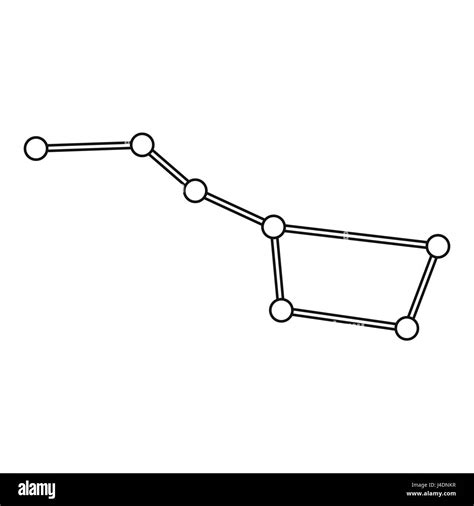 Big dipper constellation icon, outline style Stock Vector Image & Art ...