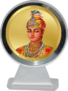 DIVINITI Guru Harkishan Singh Ji Photo Frame Car Dashboard|24K Gold ...