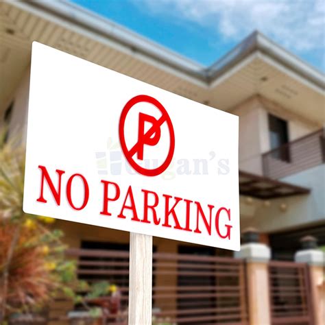 Gugan's No Parking Acrylic Sign Board Display for Office Restaurant ...
