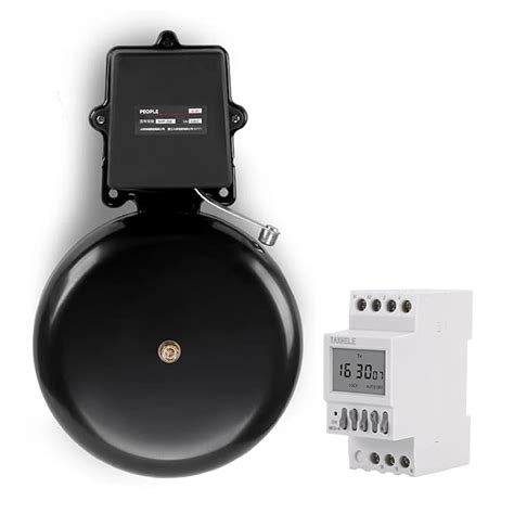 amiciSmart Automatic School Bell, 120dB Electric Gong Bell with Weekly ...