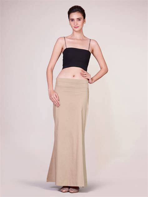 Buy Beige Petticoat with Unique Extender at I AM by Dolly Jain