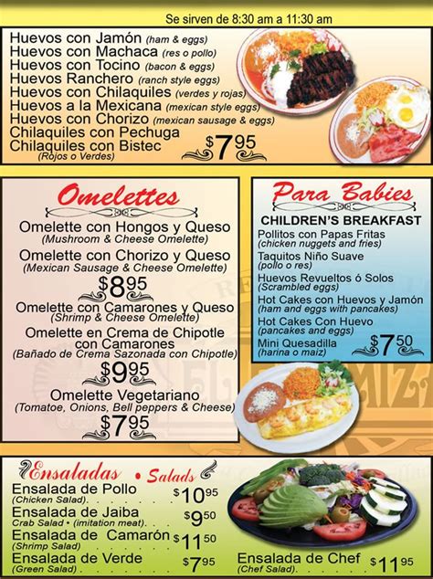 Image result for Spanish Menu Project Examples