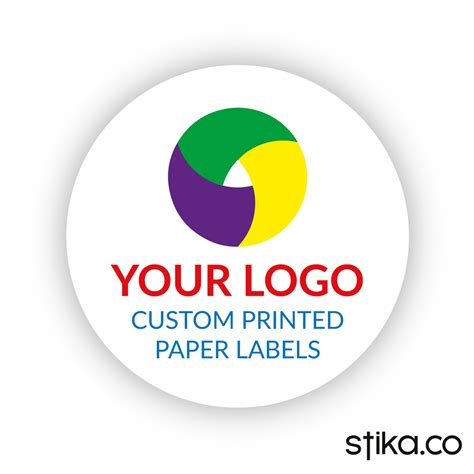 Custom design paper labels, Decorative self-adhesive labels