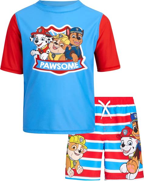Nickelodeon Boys’ Paw Patrol UPF 50 Rash Guard Set India | Ubuy