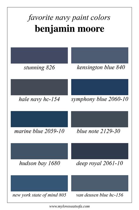 Favorite Navy Blue Benjamin Moore Paint colors: Stunning, Kensington ...