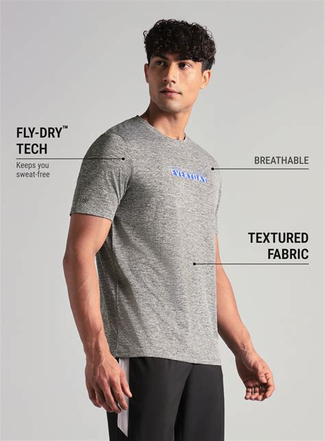 Buy Men's Grey Ultimate Training T-shirt Online in India | Cult Store