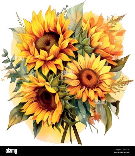 Watercolor Sunflower Image