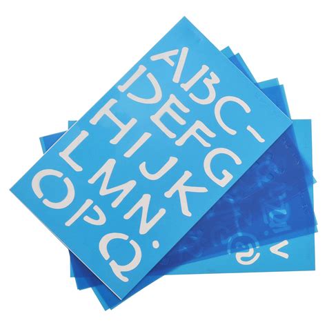 Westcott Letter Craft Lettering Stencil, Parchment, 3/4" & 1 ...