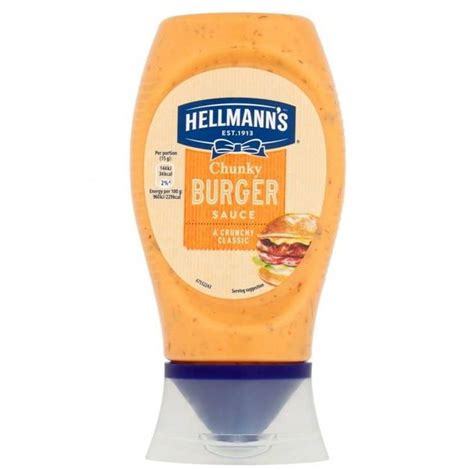 Hellmann's Chunky Burger Sauce A Crunchy Classic Sauce Price in India ...