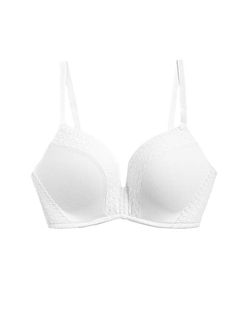 Buy Cotton with Cool Comfort™ Non-Wired Push Up Bra at Marks & Spencer