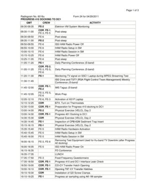 Fillable Online Progress 410 Docking Operations Report Fax Email Print ...