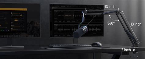 MAONO Dynamic Gaming Microphone: USB/XLR Podcast Mic with Boom Arm ...