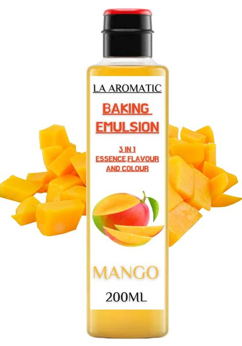 La Aromatic Baking Colour and Flavour Emulsion Essence-200ml (Mango ...