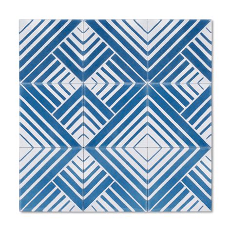 ENVELOPE - A+B - Marine + Milk - Handmade Moroccan Tiles - popham design
