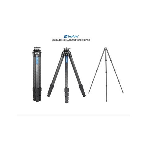 Leofoto LS-324CEX Carbon Fiber Tripod with 15 Degree Leveling Base 4S ...