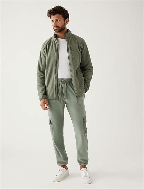 Buy Fleece Cargo Joggers at Marks & Spencer