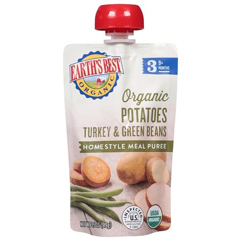 Amazon.com: Earth's Best Organic Baby Food Pouches, Stage 3 Homestyle Meal Puree for Babies 9 ...