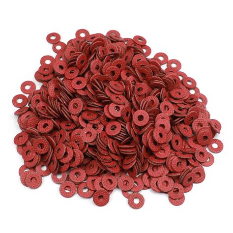 Yinpecly 1000PCS Insulating Washer M3 Red Vulcanized Fiber Washer 0.31 ...