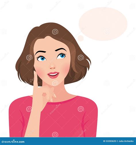 Girl Thinking Clip Art