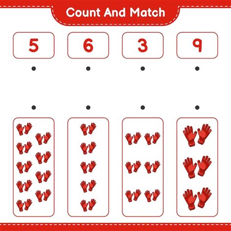 Count and match count the number of goalkeeper gloves and match with ...